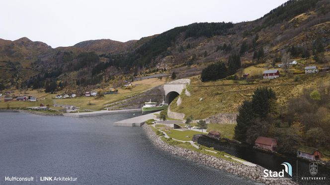 Wizualizacja tunelu dla statków w Norwegii 