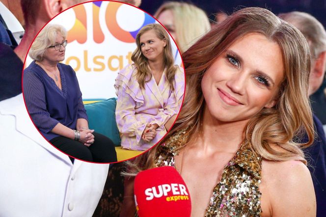  Agnieszka Kaczorowska z mamą w "Halo, tu Polsat"