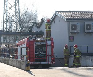 Pożar biedronki w Katowicach