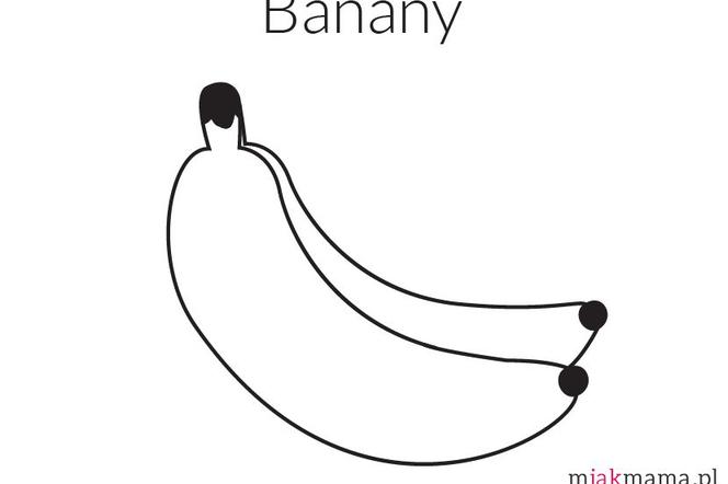Banan kolorowanka