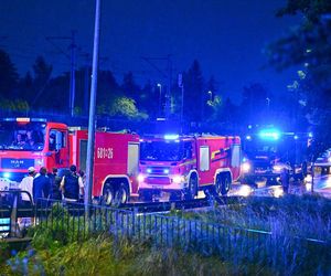 Pożar hali w Mińsku Mazowieckim