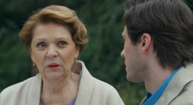 Barwy szczęścia odc. 3245. Józefina Rawiczowa (Elżbieta Jarosik), Cezary (Marcel Opaliński)