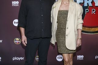 Piotr Domaniecki i Ewa Gawryluk na pokazie Afryka Express