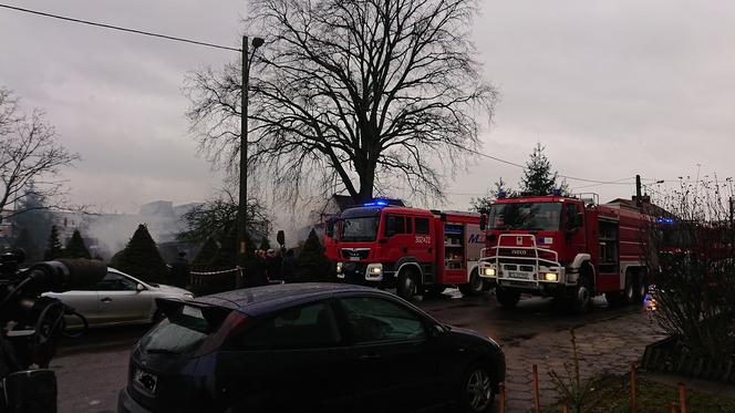 Pożar domu przy ulicy Zielonej. 
