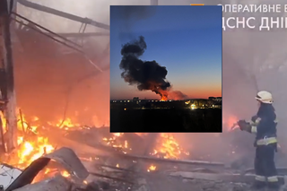 Wybuchy w kilku ukraińskich miastach. Bomby spadły koło przedszkola i bloków. Pożar widać z daleka! [WIDEO]