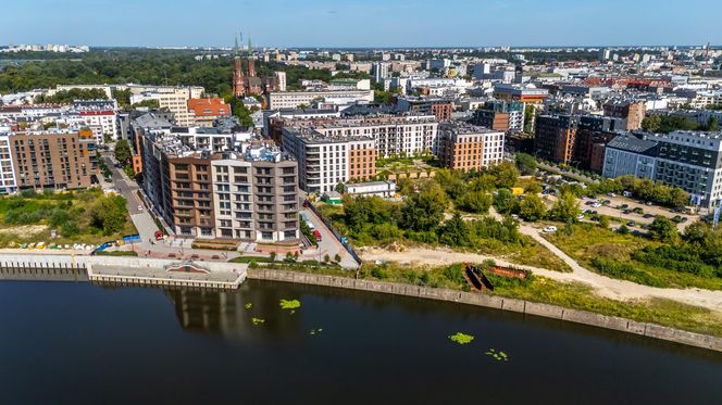 Port Praski w Warszawie z lotu ptaka