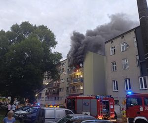 Pożar na Waryńskiego w Łodzi