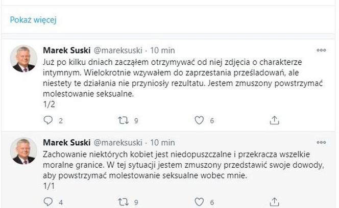 wpis Marka Suskiego na Twitterze