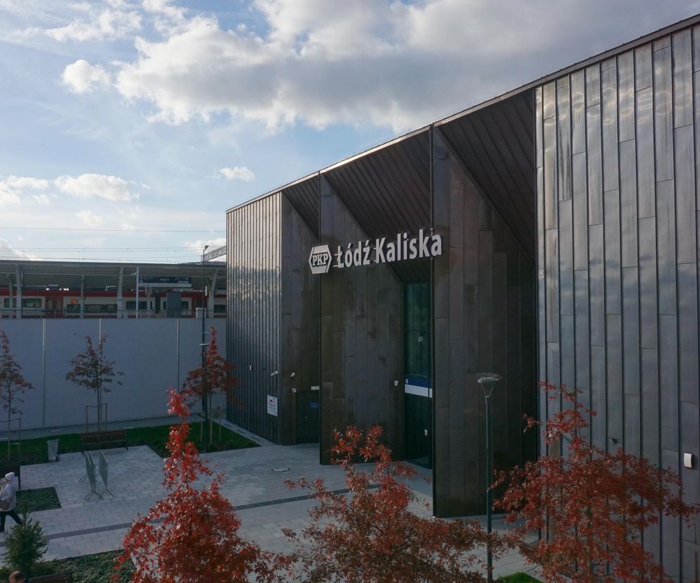 Dworzec Łódź Kaliska z elewacją z oksydowanej miedzi już otwarty