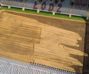 Stadion ŁKS-u będzie niczym Narodowy! Trwa wymiana murawy