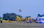 Chrcynno: Katastrofa lotnicza, samolot spadł na hangar. 5 osób nie żyje, wśród rannych dziecko