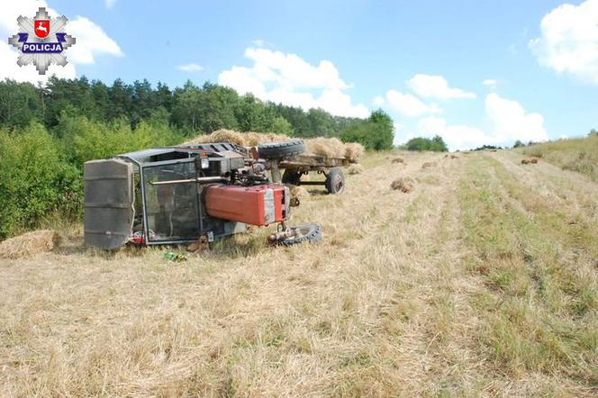 Ciągnik przygniótł dziecko idące po polu