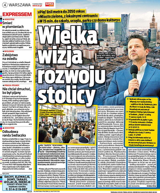 Trzaskowski podjął ważną decyzję. Nie będzie masterplanu dla Warszawy