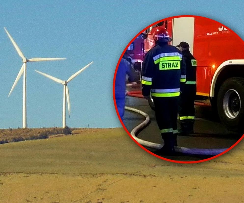 Pożar na farmie wiatrowej. Spalił się stumetrowy wiatrak