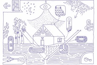 Rysunki projektowe Macieja Siudy do wystawy w Pawilonie Polskim w Wenecji. Lary i Penaty w Pawilonie Polskim w Wenecji 2025