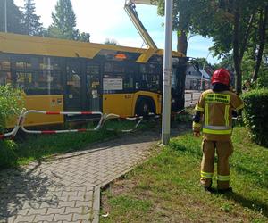 Wypadek autobusu w Mysłowicach