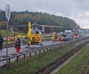 Wypadek na autostradzie A4. Kobieta zmarła w szpitalu