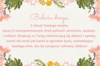 Życzenia dla babci