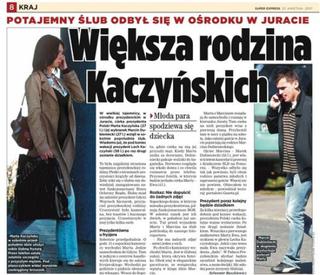 Dziwna tradycja ślubna Marty Kaczyńskiej 