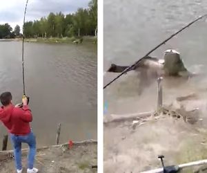 Sum gigant złowiony na Podkarpaciu. Są nagrania!