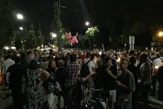 Protest przed domem Jarosława Kaczyńskiego, 22 lipca