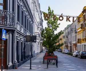 Kamienice u zbiegu ul. Włókienniczej i Wschodniej w Łodzi