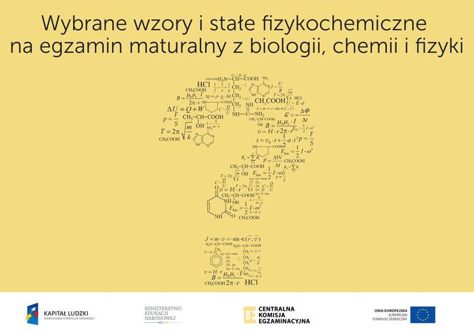 Wybrane wzory i stałe fizykochemiczne na egzamin maturalny z biologii, chemii i fizyki