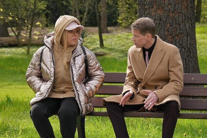 	Pierwsza miłość odc. 3643 po wakacjach 2023. Dominika Porcz (Aneta Zając), Emil (Łukasz Garlicki)