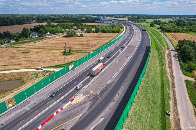Budowa S7 Płońsk - Czosnów, odcinek od węzła Modlin do węzła Czosnów
