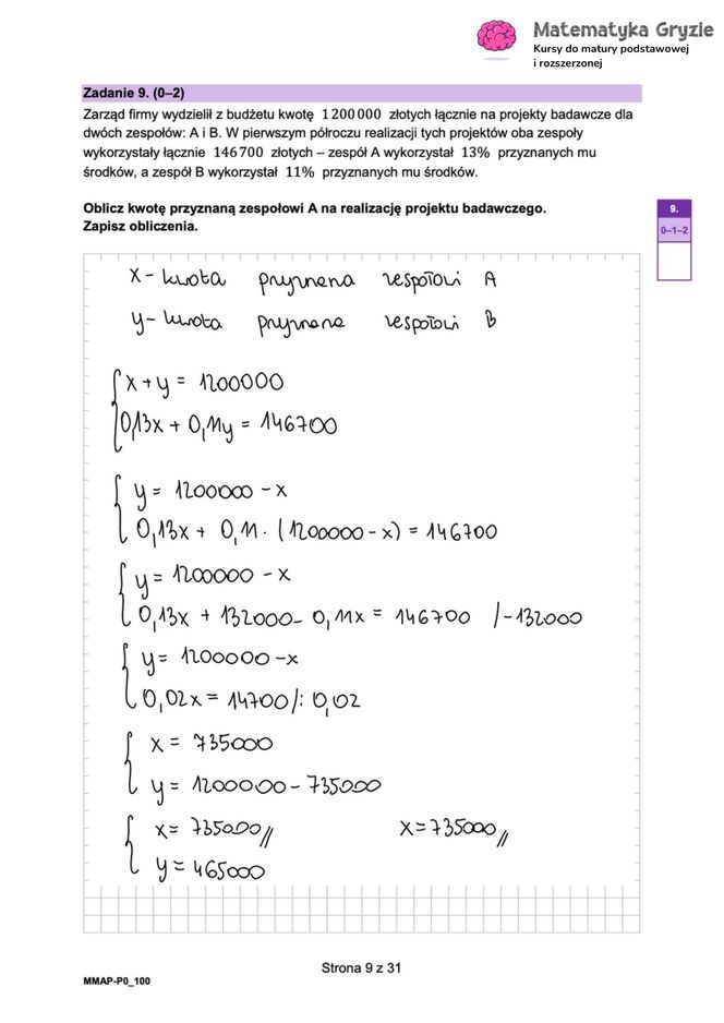 Matura 2025 - matematyka