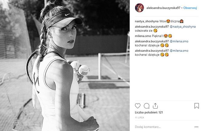 Aleksandra Buczyńska, piękna polska tenisistka