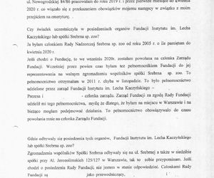  Protokół z przesłuchania Barbary Skrzypek. Prokuratura Okręgowa w Warszawie publikuje dokument