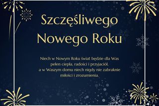 Życzenia noworoczne 2025 - obrazki jako nietypowe życzenia na Nowy Rok!