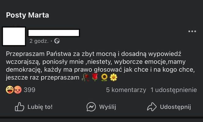 Stomatolog z Gliwic życzyła "Wady płodu i przemocowych mężów" wyborcom Nawrockiego