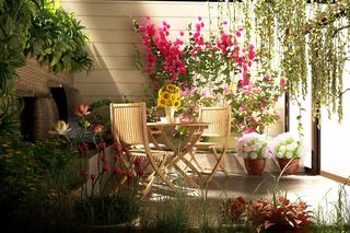 Sensoryczna przestrzeń na balkonie 