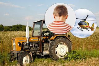 10-latek potrącony przez ciągnik, który sam prowadził! Zabrał go śmigłowiec. Koszmar w gospodarstwie pod Kielcami