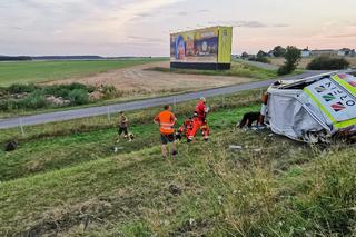 Zderzenie busa z autokarem na A4