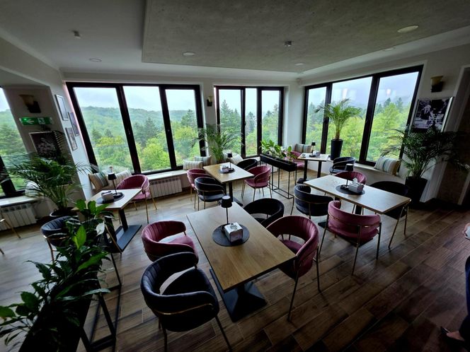 Kawiarnia Widokowa w Polańczyku Perła Bieszczadów.