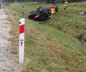 Dachowanie na A4 koło Tarnowa