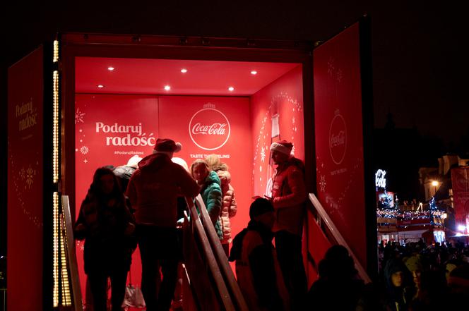 Ciężarówki Coca - coli w Lublinie