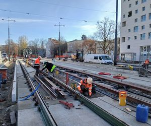 Budowa tramwaju do Dworca Zachodniego w listopadzie 2025 r.