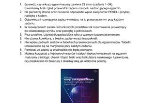 Matura 2023: chemia formuła 2023