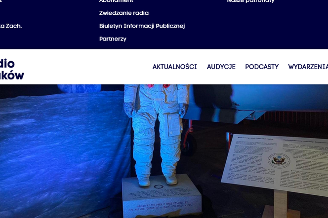 Skafander Neila Armstronga w Muzeum Lotnictwa Polskiego