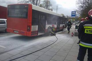 Pożar autobusu na ul. Jagiellońskiej