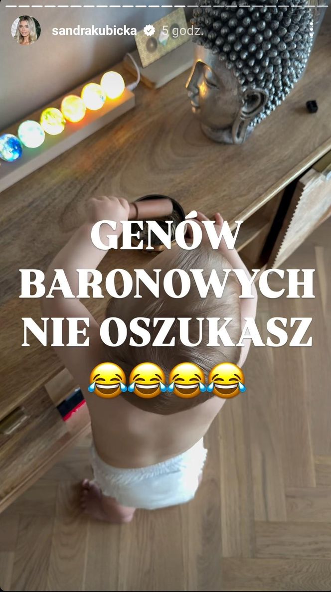 Dumna Sandra Kubicka pokazała syna i wspomniała o Baronie. "Genów nie oszukasz" 