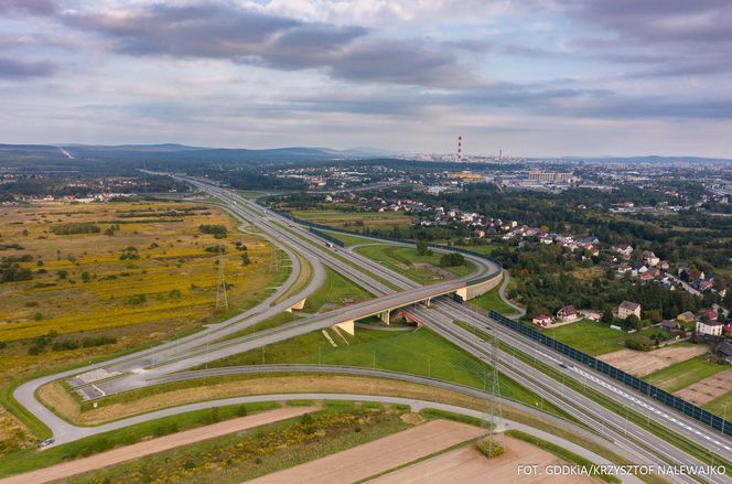 Trasa krajowa nr 74 w Kielcach i węzeł Kielce-Zachód