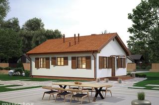 Dom letniskowy EC01b Pod tęczą wariant II - wizualizacje i plan