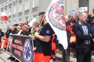 Protest ratowników medycznych we Wrocławiu