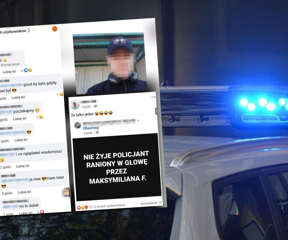 Pochwalał w sieci zabójstwo policjanta we Wrocławiu. Usłyszał cztery zarzuty