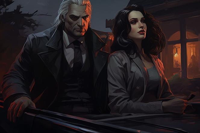 Postaci z Wiedźmina, jak ganksterzy z lat '90! Geralt i Yennefer są zachwycający [ZDJĘCIA]